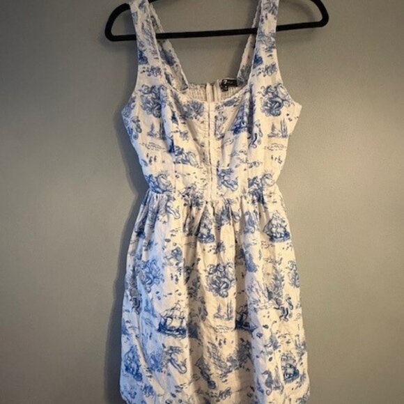 NWOT NEVER WORN 7 For All Mankind Marine Life Toile Dress NEVER WORN - Picture 1 of 7